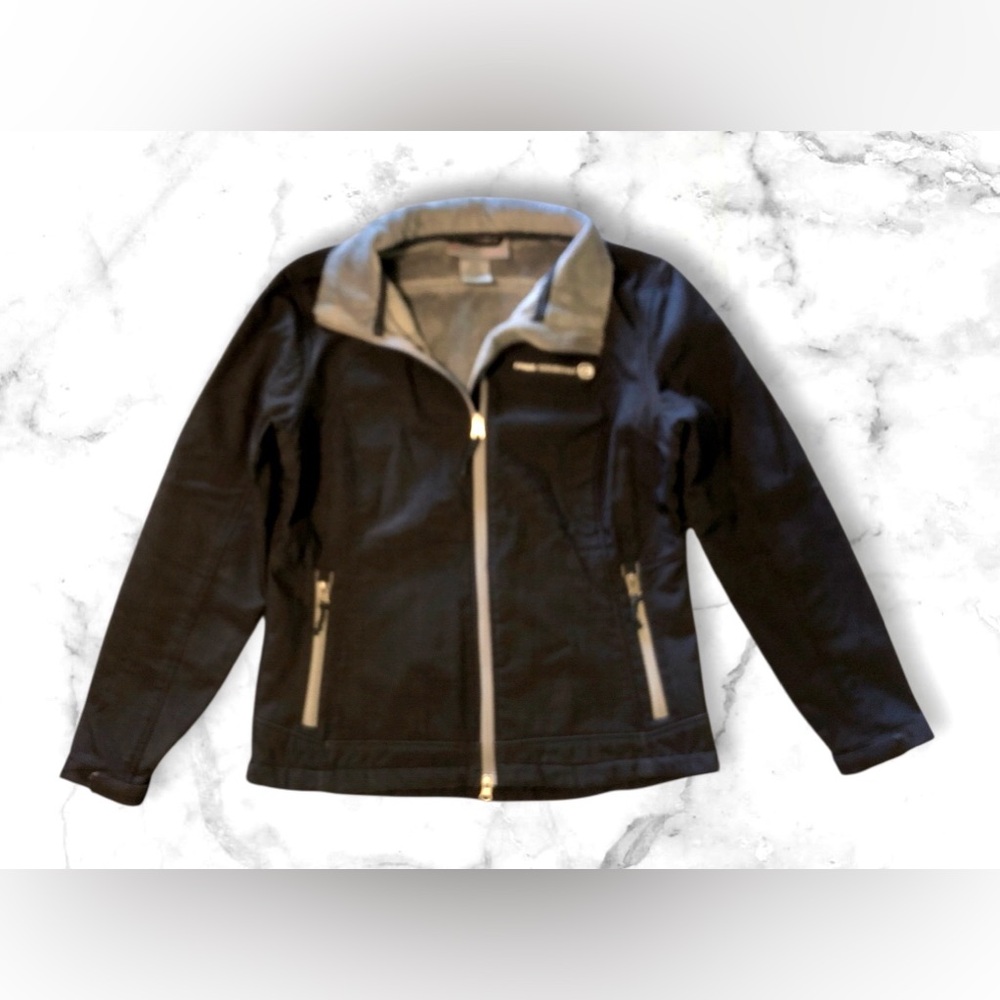 FREE COUNTRY ladies Black and Gray Zip-Up Jacket